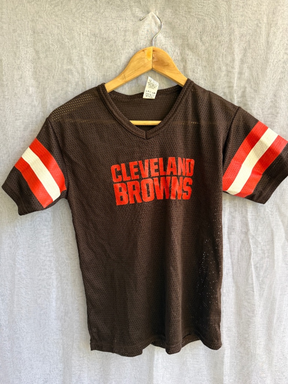 Vintage Cleveland Browns Youth Jersey | Boys M | Brown Orange Mesh NFL Y2K Kids